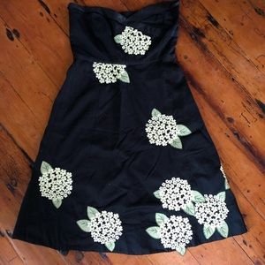 Anthropologie Odille Hydrangea Strapless Dress 10